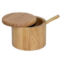 salt Tea sugar coffee kitchen container with bamboo lid