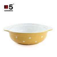 Food grade china houseware ceramic kitchenware with handle